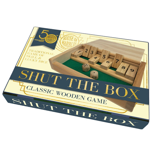 Wooden Shut-The-Box Game