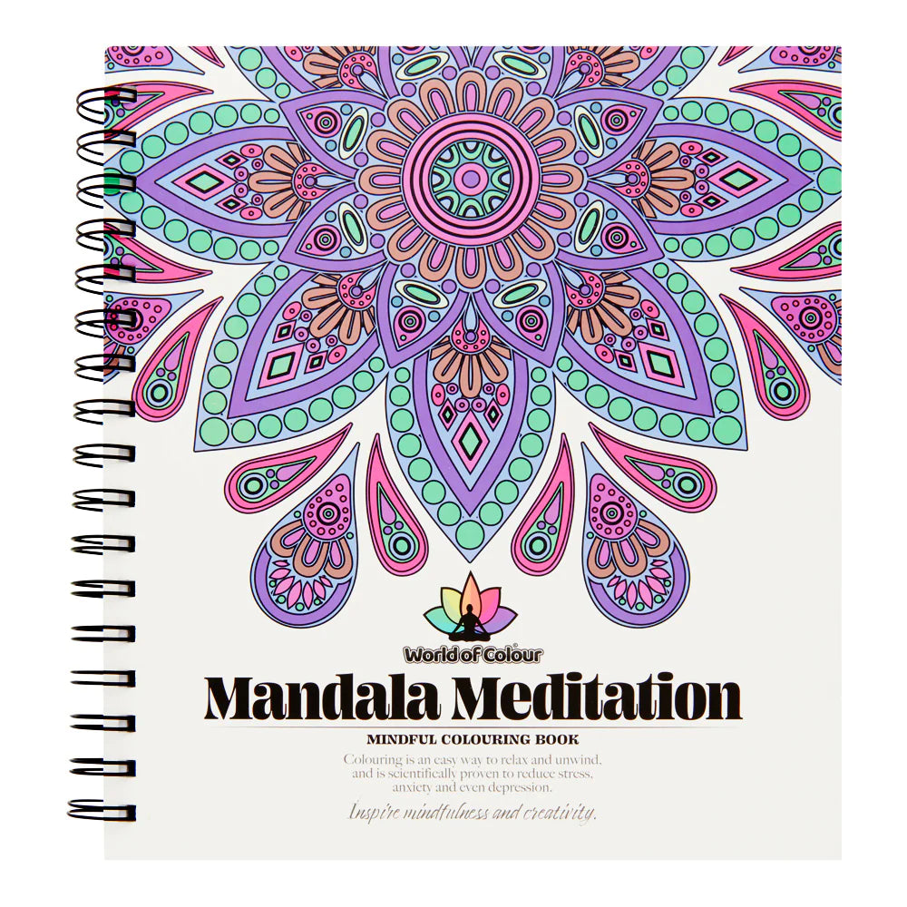 World of Colour Mandala Mindfulness Colouring Book