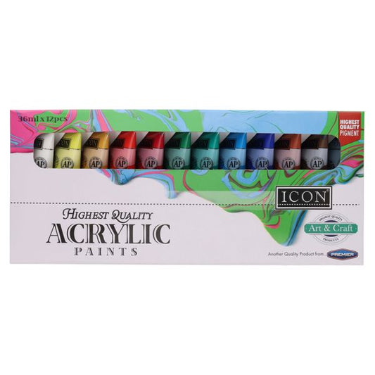 Acrylic Paint Set 12 x 36ml