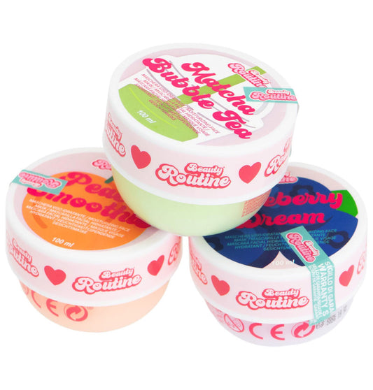 Beauty Routine Fruity Moisturising Face Mask Assorted (one supplied)