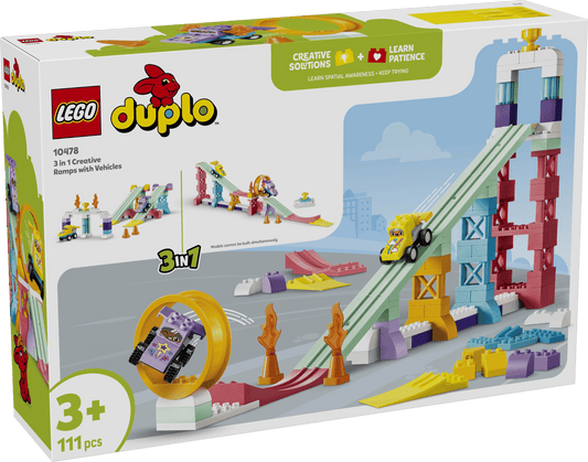 LEGO DUPLO - 3in1 Creative Ramps with Vehicles 10478