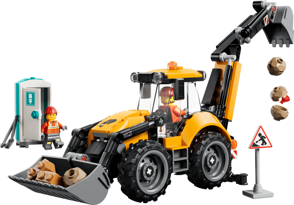 LEGO City - Yellow Backhoe Loader - 60480