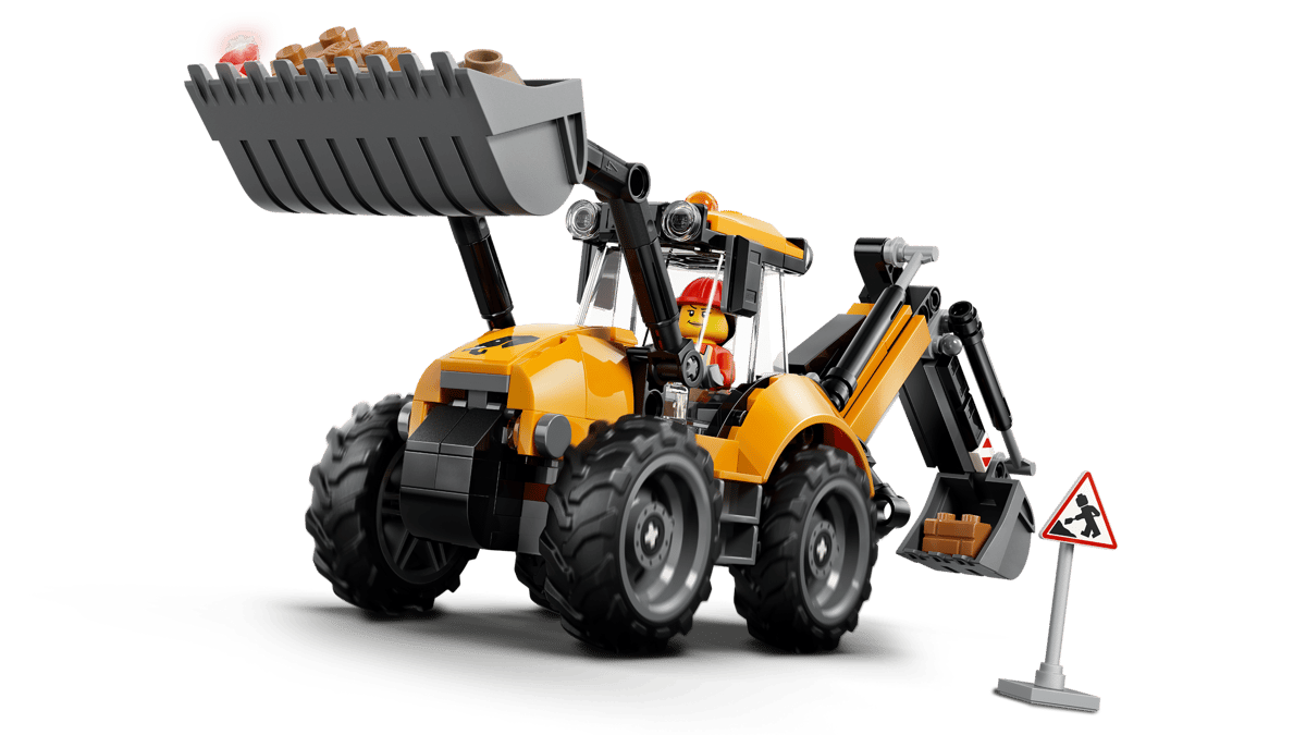 LEGO City - Yellow Backhoe Loader - 60480