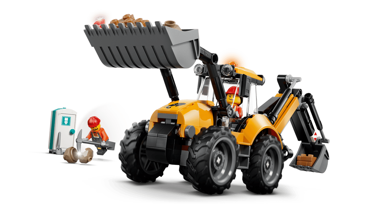 LEGO City - Yellow Backhoe Loader - 60480