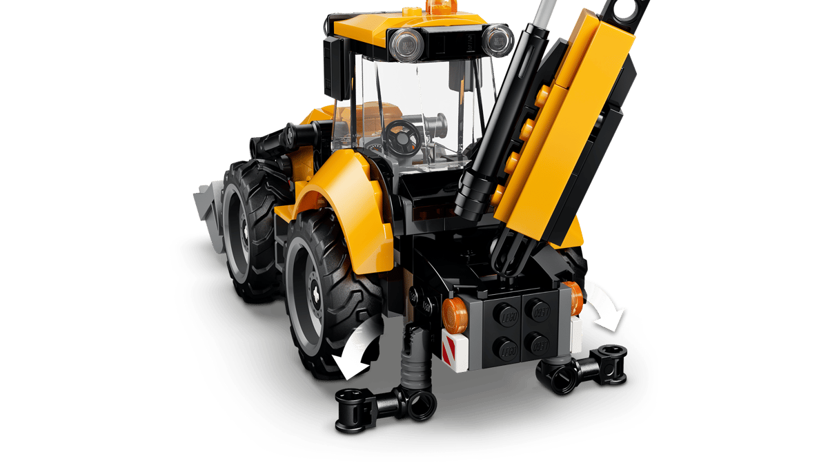 LEGO City - Yellow Backhoe Loader - 60480