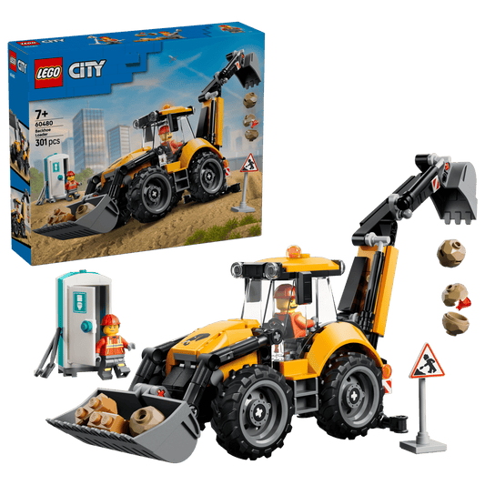 LEGO City - Yellow Backhoe Loader - 60480