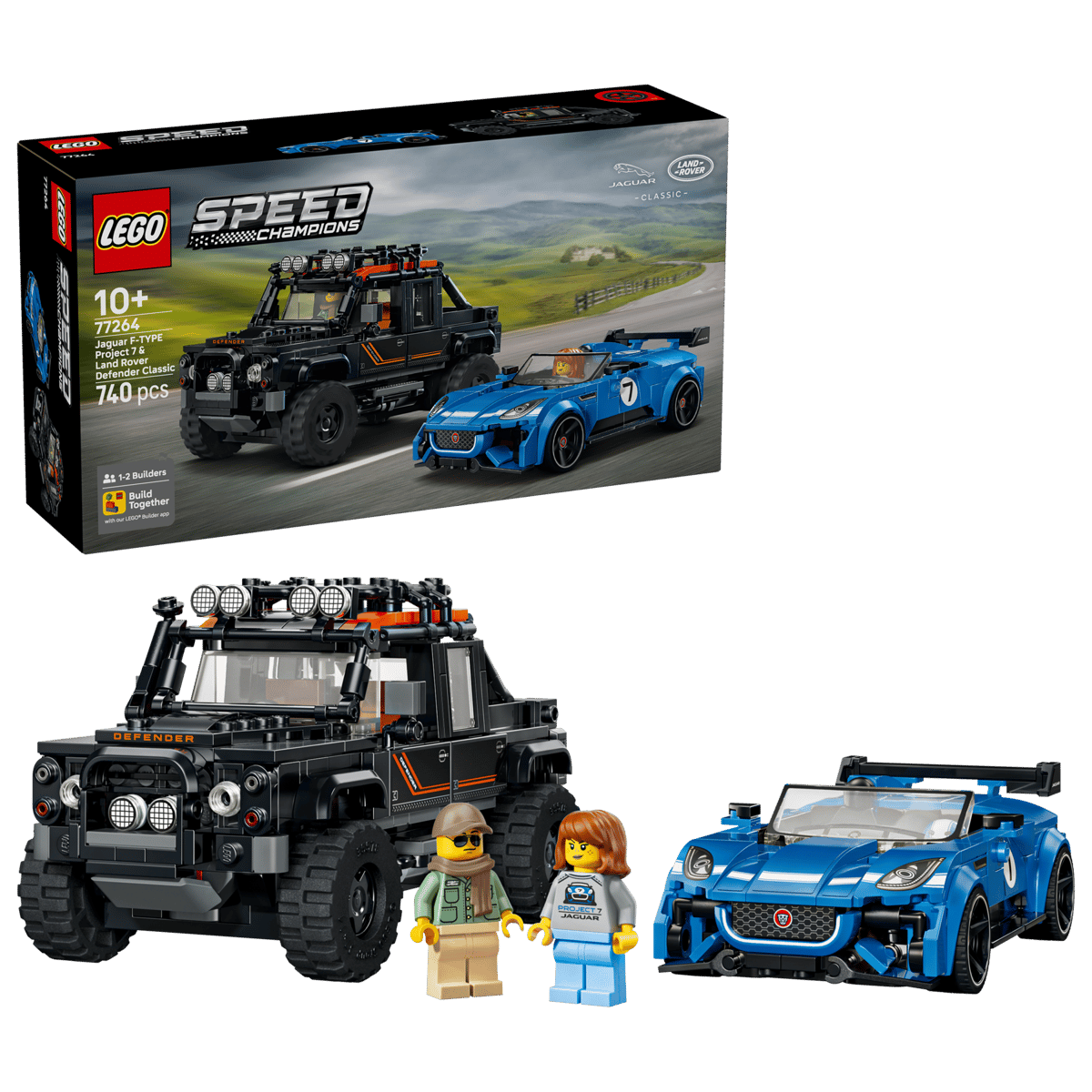 LEGO SPEED CHAMPIONS - Jaguar Project 7 & Land Rover Defender 77264
