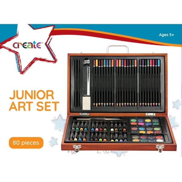 Create Junior Wooden Art Box Set