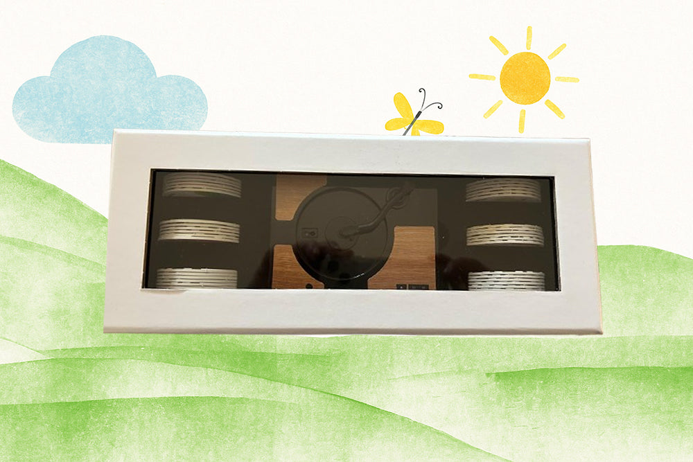 Mo Chead Seinnteoir Ceirnini (le 36 dhiosca fuaime) - My First Record Player (with 36 audio discs)