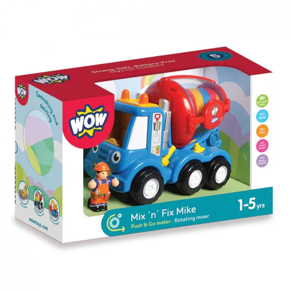 WOW Mix n Fix Mike - Push & Go Motor - Rotating Mixer