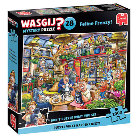 Wasjig Mystery 24 Feline Frenzy 1000pc Jigsaw Puzzle