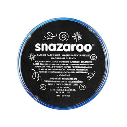 Snazaroo 18ml Classic Pot Black Face Paint