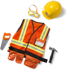 Melissa & Doug Construction Worker Role Play Costume Set