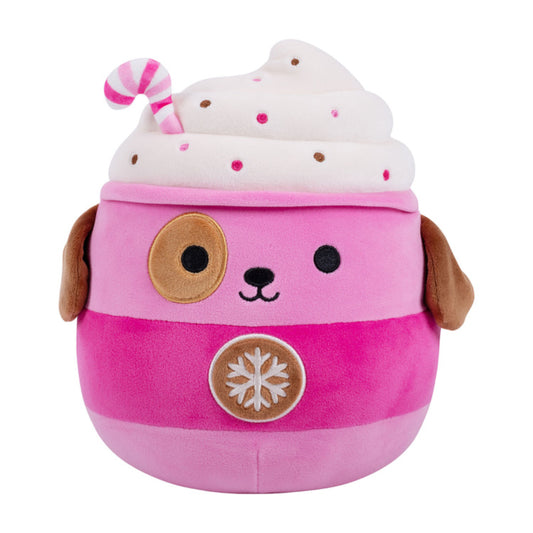 Squishmallow 7.5" Rowan - Pink Dog Hot Chocolate - Christmas 2026
