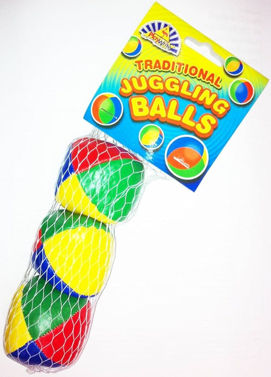 Traditional Juggling Balls in Net Bag 3pk