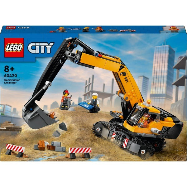 LEGO CITY Yellow Construction Excavator 60420