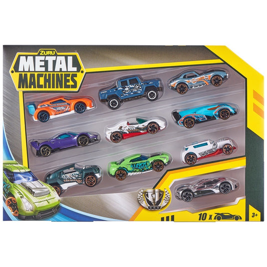 Metal Machines 10pk Die Cast Race Cars
