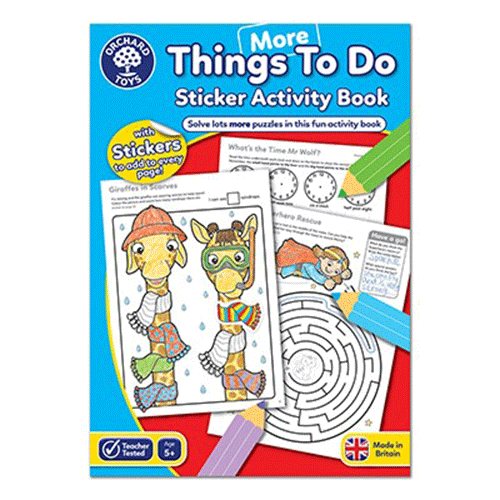 More Things To Do Sticker Colouring Book -  Orchard Toys