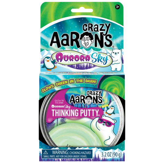 Crazy Aaron's Thinking Putty 3.5" Aurora Sky Glow in the Dark