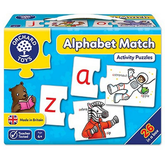 Alphabet Match 26 x 2pc Activity Puzzles -  Orchard Toys