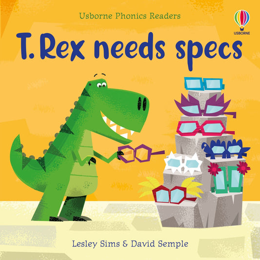 Tá Sonraíochtaí Riachtanacha ag Usborne Phonics Book T Rex