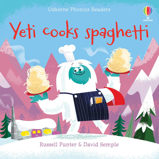 Leabhar Foghraíochta Usborne Yeti Cooks Spaghetti