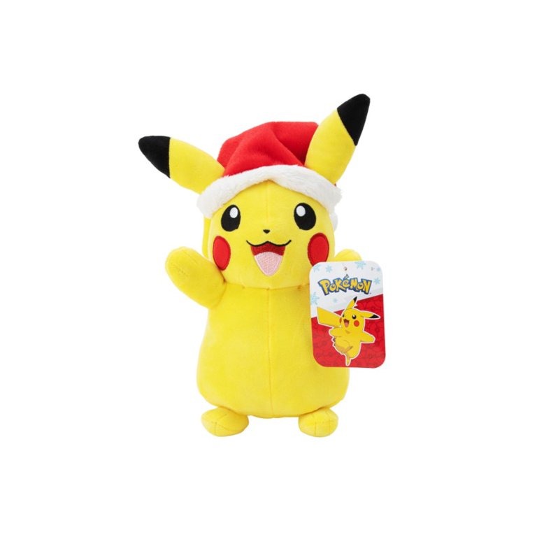 Pokémon 8inch Plush Pikachu le Santa Hat