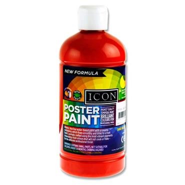 Icon Poster Paint 500ml Scarlet