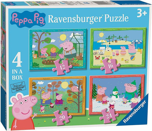 Peppa Pig Four Seasons 4 in a Box 12/16/20/24pc Jigsaw Ravensburger