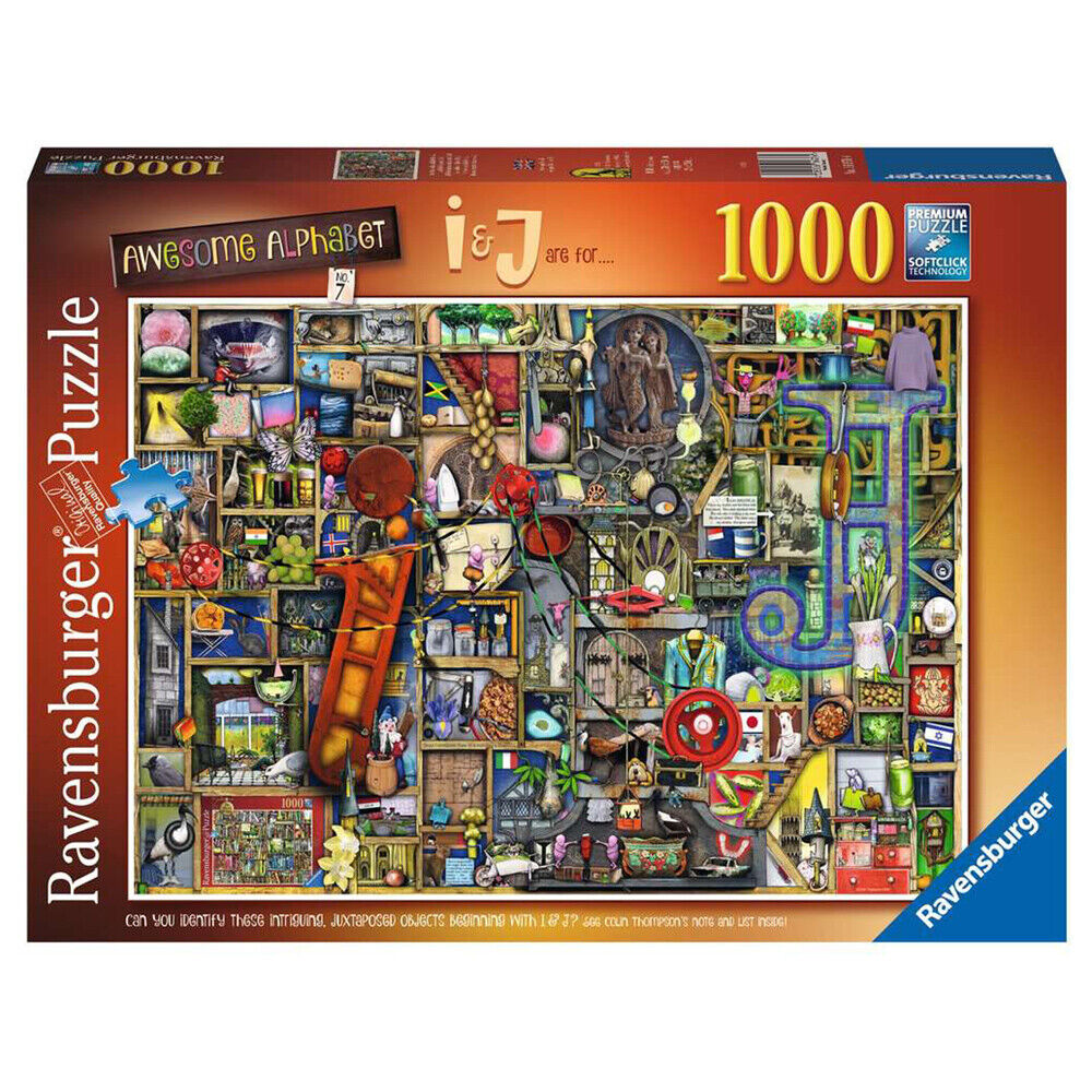 Awesome Alphabet "I & J" Colin Thompson - 1000pc Jigsaw -  Ravensburger 16976