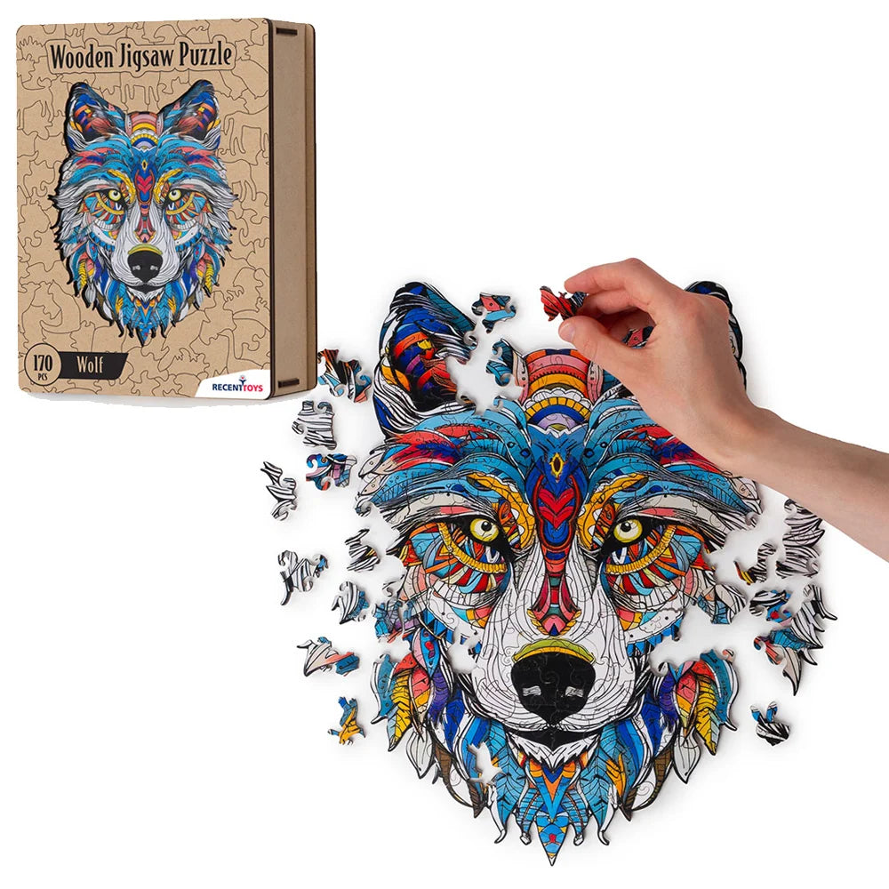 Wooden Puzzle - Wolf