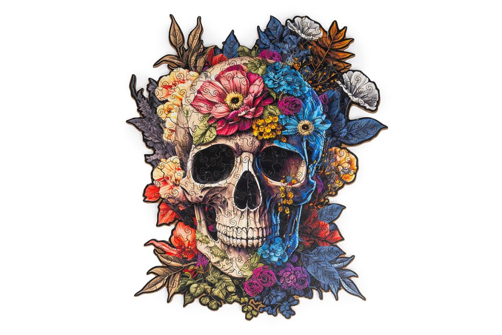 Wooden Puzzle - Skull