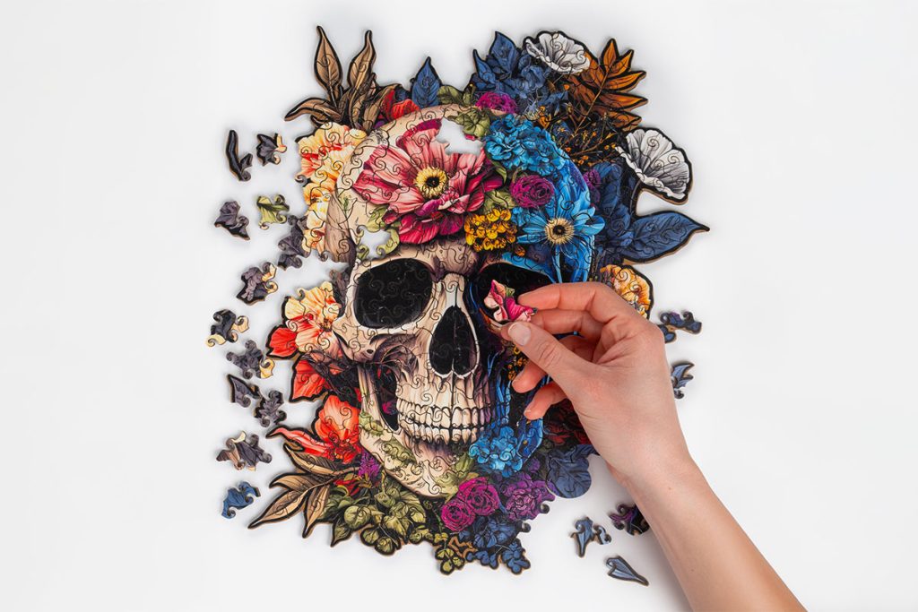 Wooden Puzzle - Skull