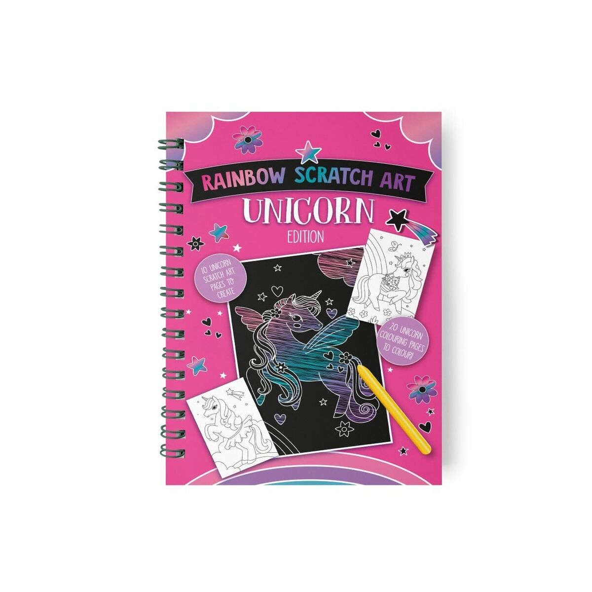 Rainbow Scratch Art Unicorn