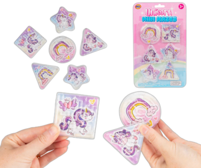 Unicorn Mini Mazes 6pk