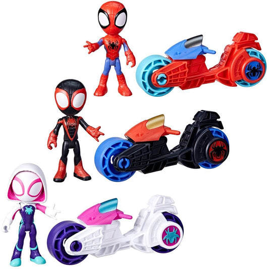 Spidey and His Amazing Friends Figure and Motorcycle Assorted