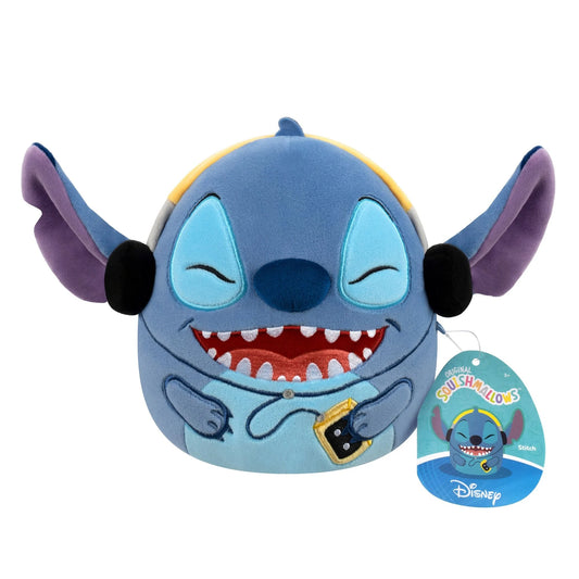 Squishmallows Plush 8" Stitch with Headphones and Walkman