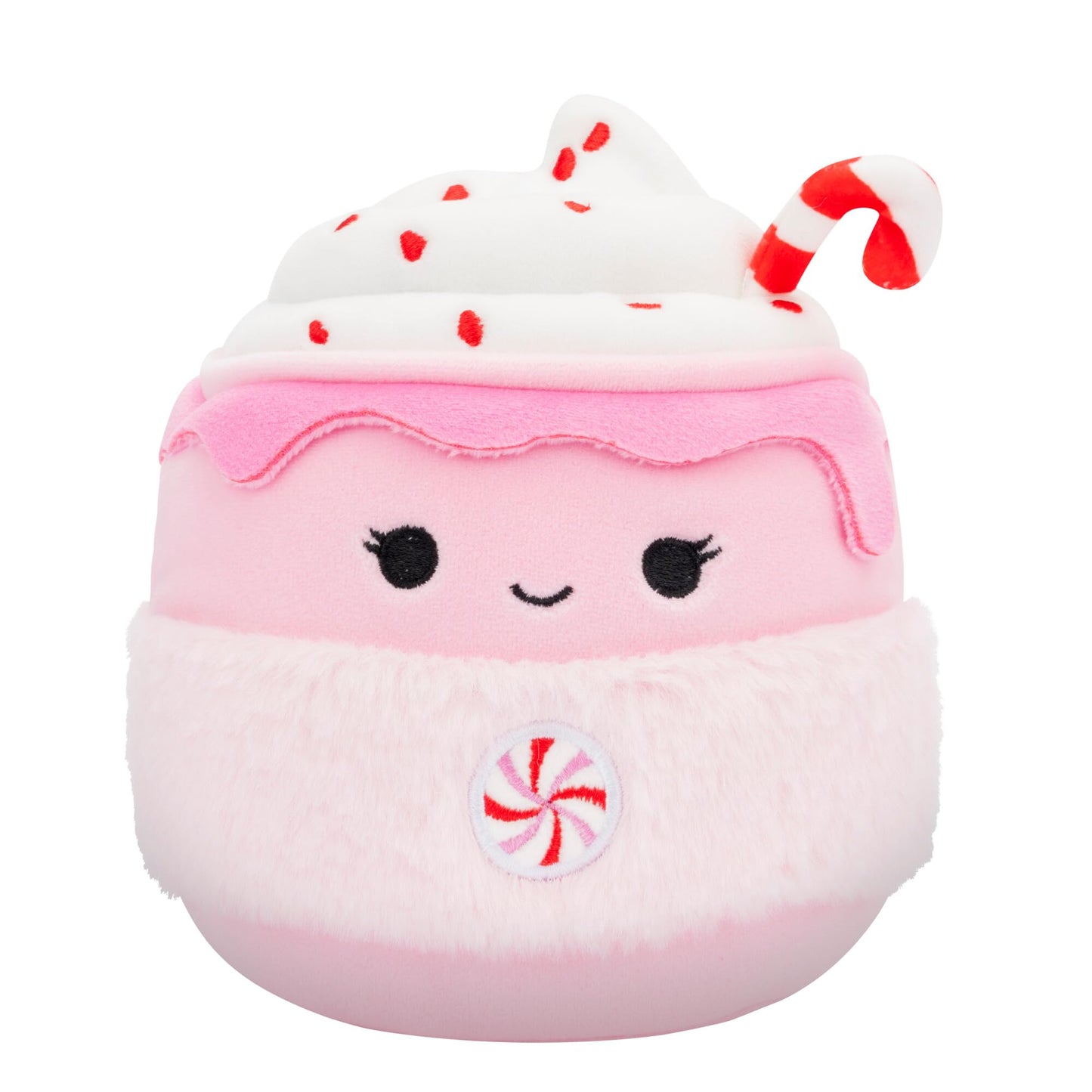 Squishmallows Christmas 2024 7.5" - Ethel Pink Candy Cane Hot Chocolate