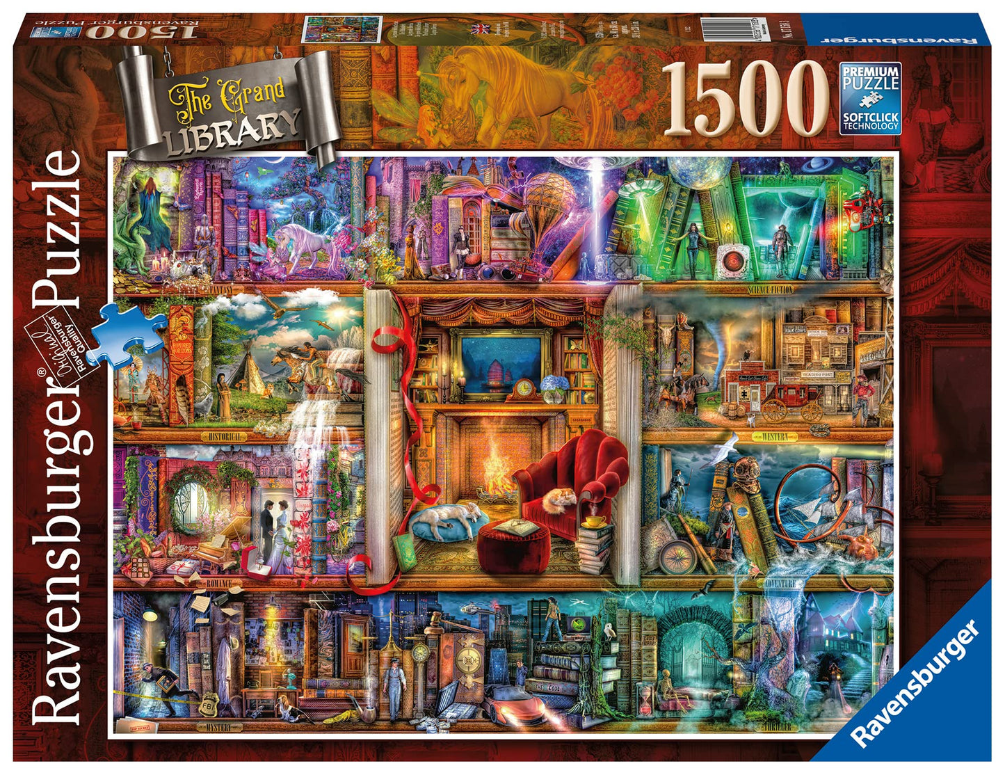 Aimee Stewart The Grand Library 1500pc Jigsaw -  Ravensburger 17158