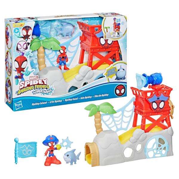 Marvel Spidey and his Amazing Friends Water Webs Island Playset