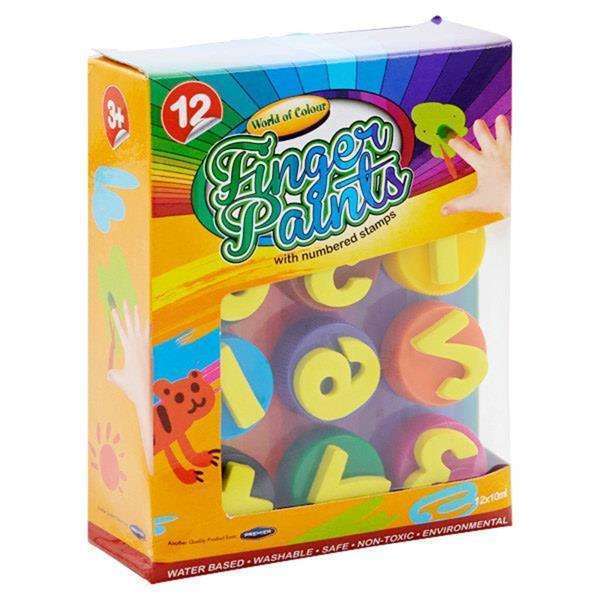 Finger Paints with Sponges 12pk