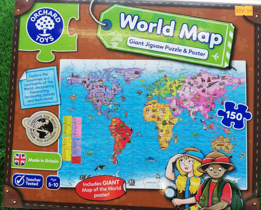 Giant World Map - 150pc