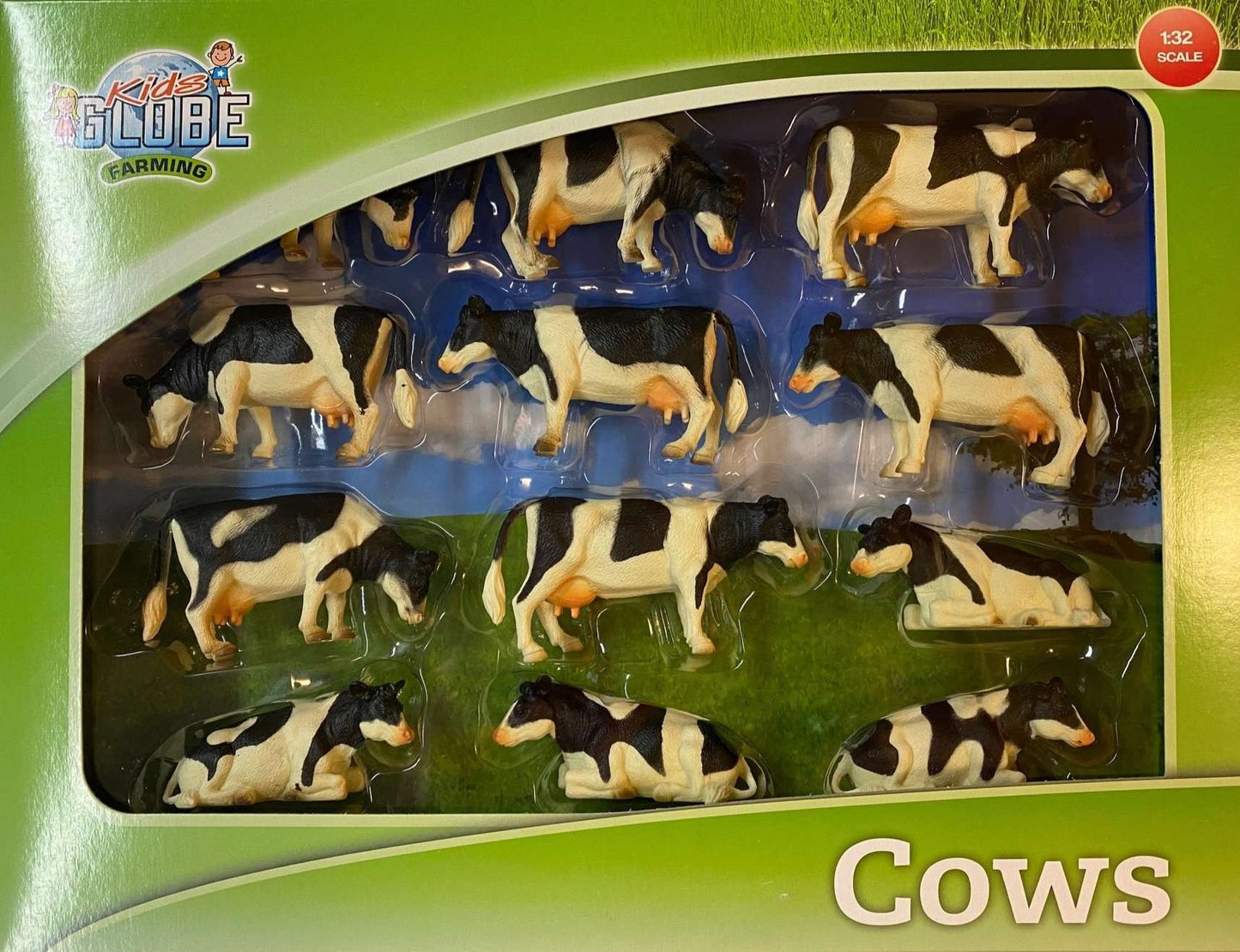 Kids Globe Set of 12 Lying/Standing Cows