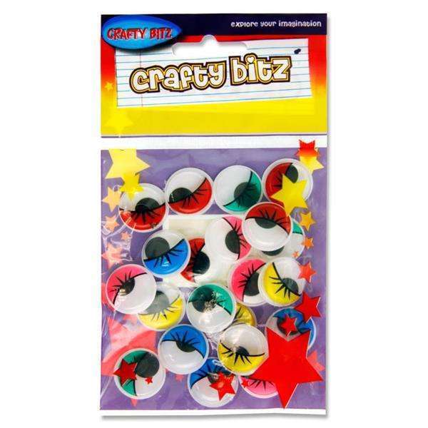 Crafty Bits Wiggle Colourful Googly Eyes