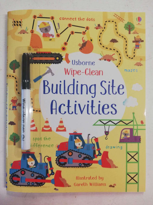 Usborne Building Site Activities -  Wipe Clean Colouring Book