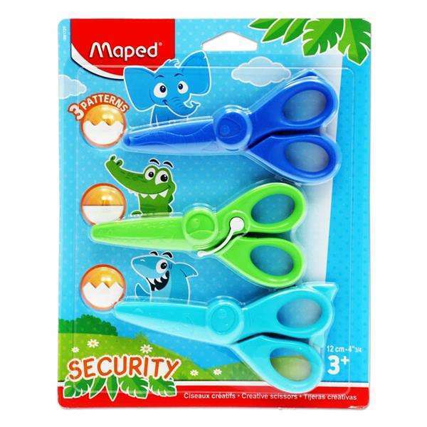 Pattern Craft Scissors Child Safe 3pk