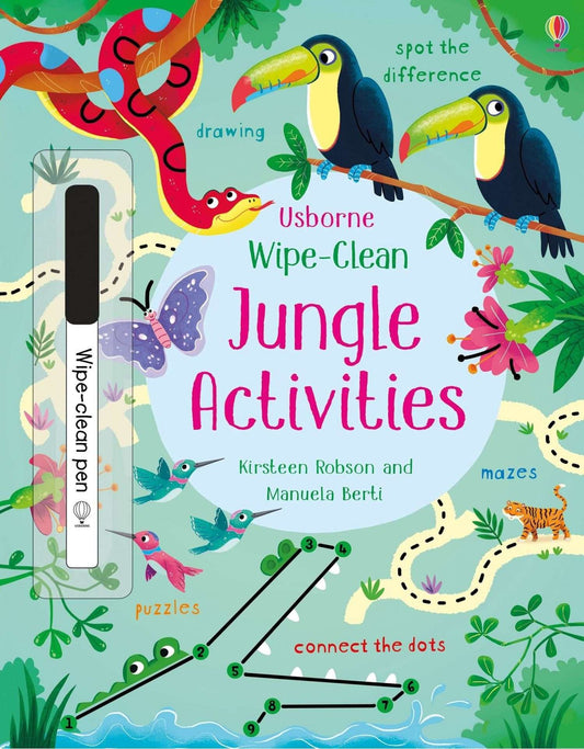 Usborne Jungle Activities -  Wipe Clean Colouring Book