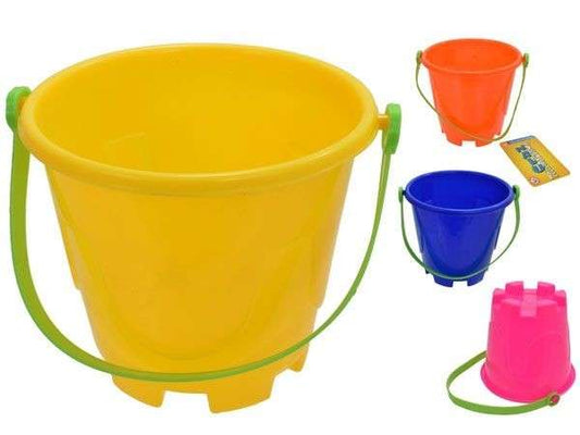 5in Round Castle Bucket Assorted Colours