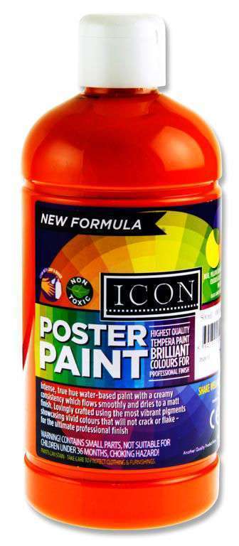 Icon Poster Paint 500ml Orange