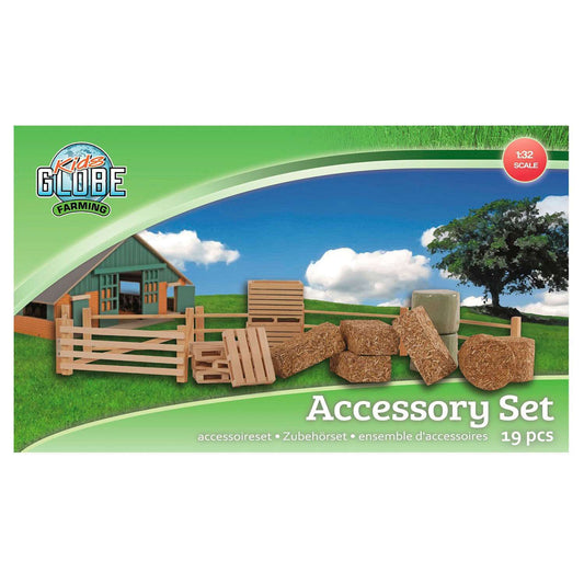 Kids Globe Farm Accessory Set 19pc 1:32 Scale